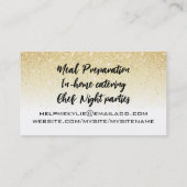 Fruitbanketbakker pet catering kookles visitekaartje (Achterkant)