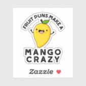 Fruitbonen maken een mango gekke grappige voedselp sticker (Vel)