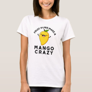Fruitbonen maken een mango gekke grappige voedselp t-shirt