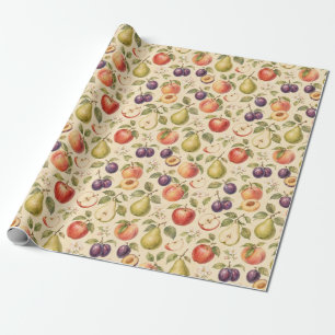 Fruitboomgaard Waterverfpatroon Cadeau Cadeaupapier