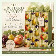 Fruitcadeautaszak met Appels Peren Druiven Design