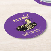 Fruitcake! Het snack Food of Jesus Birth Ronde Kartonnen Onderzetter (Gebogen)