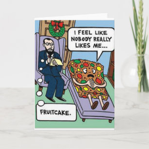 Fruitcake psychologie wenskaart kaart