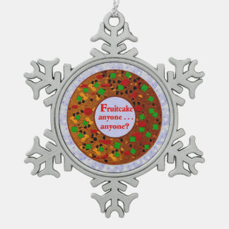 Fruitcake Tin Sneeuwvlok Ornament