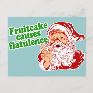 Fruitcake veroorzaakt afvlakking briefkaart