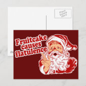 Fruitcake veroorzaakt afvlakking briefkaart (Voorkant / Achterkant)