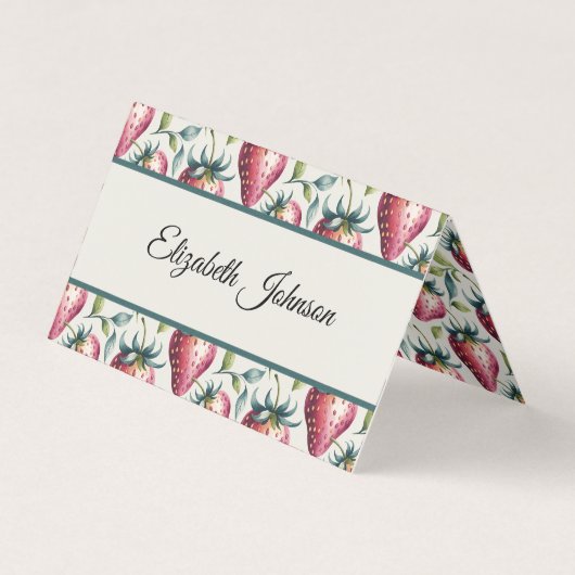 Fruité estivale de fraise rose joueuse Nom (Front)