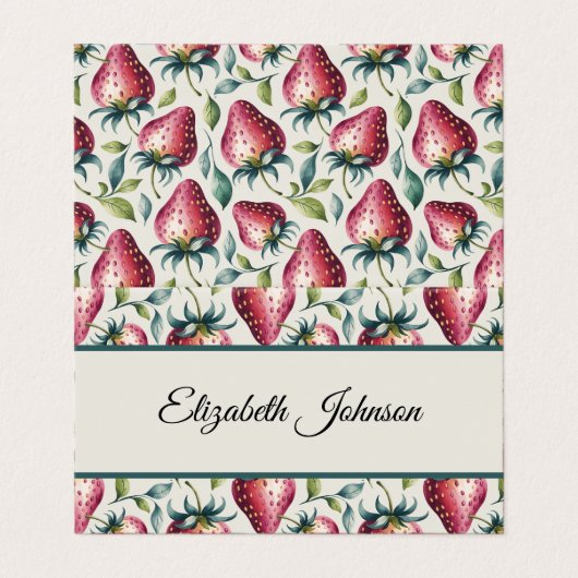 Fruité estivale de fraise rose joueuse Nom (Outside Unfolded)
