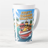 Fruité Été Vacances Latte Mug (Angle droit)