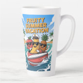 Fruité Été Vacances Latte Mug (Droite)