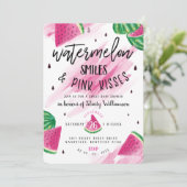 Fruité pastèque | Invitation Baby shower fille (Debout devant)