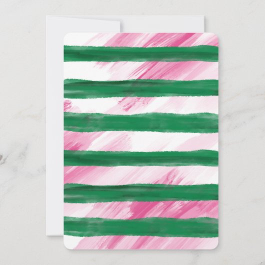 Fruité pastèque | Invitation Baby shower fille (Dos)