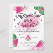 Fruité pastèque | Invitation Baby shower fille (Devant)