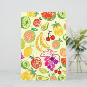 Fruiteitspatroon Briefpapier (Staand voorkant)