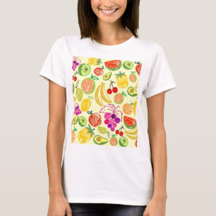 Fruiteitspatroon T-shirt