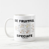 Fruitful Speciate (Evolution Humor) Koffiemok (Links)