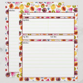 Fruitig receptenblad (Voorkant / Achterkant)