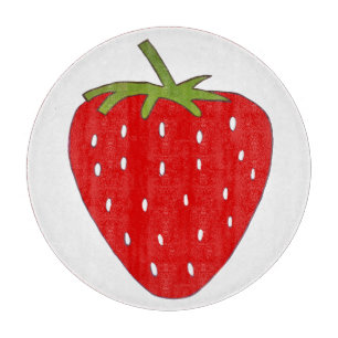 Fruitige aardbei snijplank