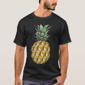 fruitige anananasslach groen gele vrucht h t-shirt (Voorkant)