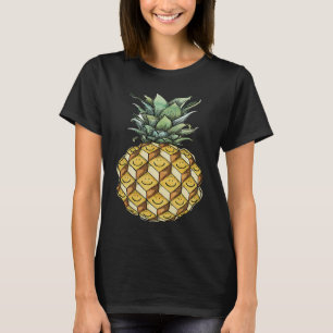 fruitige anananasslach groen gele vrucht h t-shirt