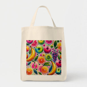 fruitige glans tote bag