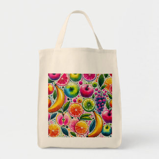 fruitige glans tote bag