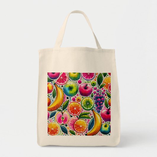 fruitige glans tote bag (Voorkant)