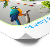 Fruitige kaart van overvloed poster (Hoek)