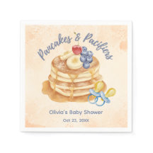 Fruitige pannenkoeken & fopspeen geruite babyshowe