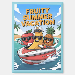 Fruitige zomervakantie magneet