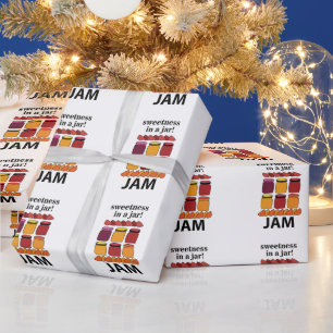 Fruitjam zoetheid in een pot Fruitjam Cadeaupapier