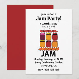 Fruitjam zoetheid in een pot Fruitjam Kaart