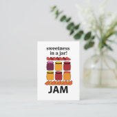 Fruitjam zoetheid in een pot Fruitjam Visitekaartje (Staand voorkant)