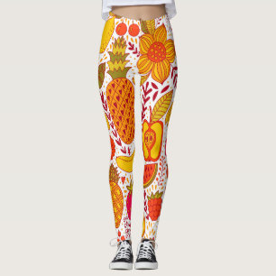 Fruitkoekjes: Zomer  patroon. Leggings