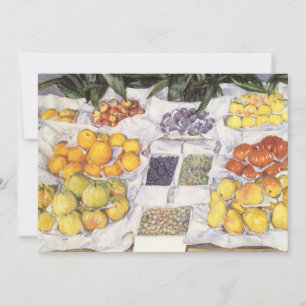 Fruitkraam van Gustave Caillebotte, Vintage Kunst Kaart