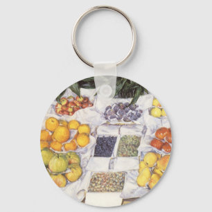 Fruitkraam van Gustave Caillebotte, Vintage Kunst Sleutelhanger