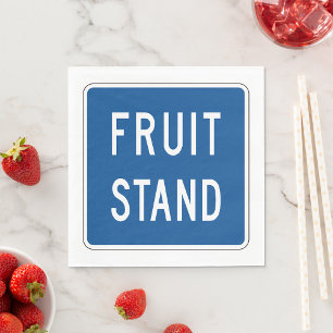 Fruitkraam Wegwijzer Servet