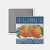  fruitkratelkunst, Georgia Peaches Magneet (Voorkant / Achterkant)