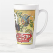  fruitkratelkunst, imperiale stekeltjes latte mok (Rechts)