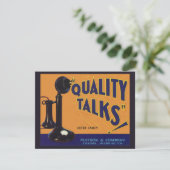 fruitkratelkunst, oude gefasseerde telefoon (Staand voorkant)