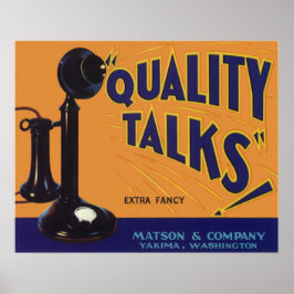  fruitkratelkunst, oude gefasseerde telefoon poster