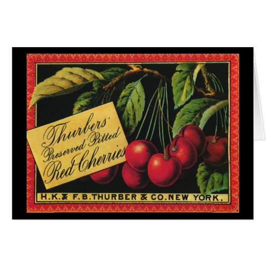  fruitkratelkunst, Thurber Cherries (Voorkant Horizontaal)