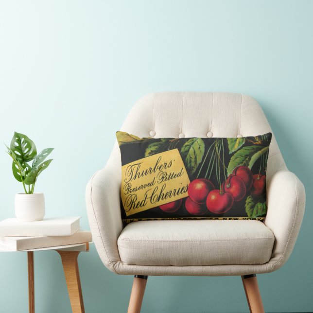  fruitkratelkunst, Thurber Cherries Kussen (Stoel)