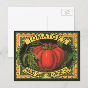 fruitkratelkunst, Wayne Co Tomaten Briefkaart