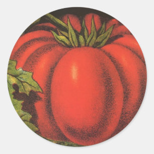  fruitkratelkunst, Wayne Co Tomaten Ronde Sticker