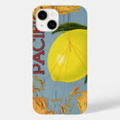 fruitkratenlabel Art Pacific Lemon Citrus Case-Mate iPhone Case (Achterkant)