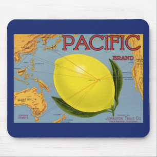 fruitkratenlabel Art Pacific Lemon Citrus Muismat