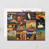  fruitkratenlabels briefkaart (Voorkant / Achterkant)