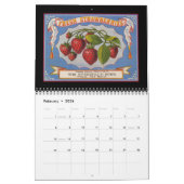 fruitkratenlabels en -agenda kalender (Feb 2026)