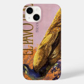  fruitkrattenlabel Art El Pavo Peacock Bird Case-Mate iPhone Case (Achterkant)